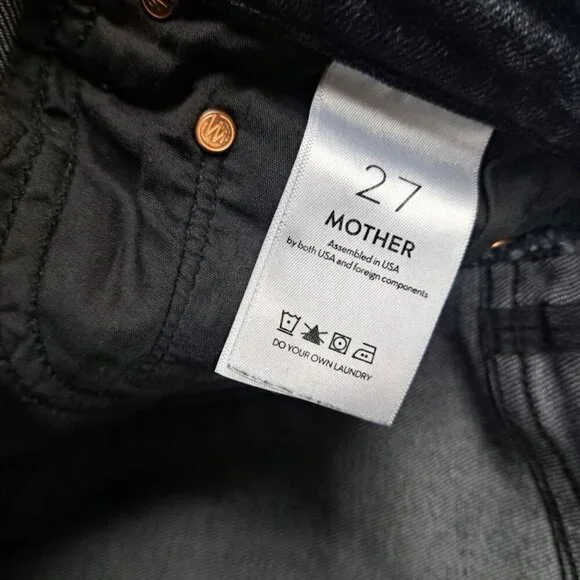 Revolve Mother The Insider Crop Step Fray in Train Stops - Picture 8 of 11